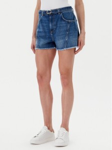 TWINSET Szorty jeansowe 251TP2575 Niebieski Regular Fit