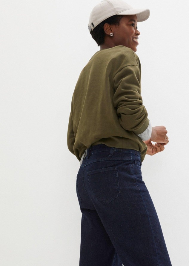 Dżinsy Wide Leg, High Waist, z wygodnym paskiem