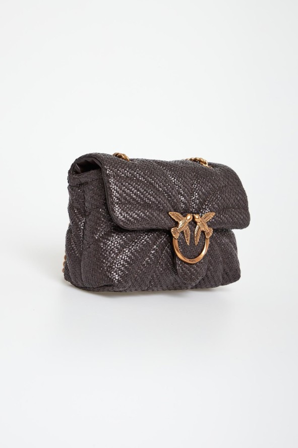 Torebka damska z rafii Love Bag Puff PINKO