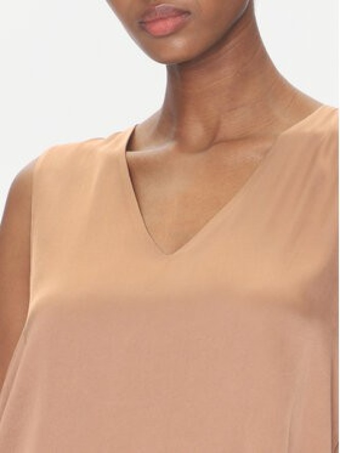 ViCOLO Bluzka TD0765 Brązowy Regular Fit