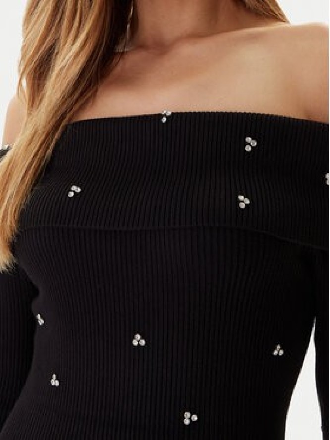 Guess Sukienka dzianinowa W5BK64 Z2YJ2 Czarny Slim Fit