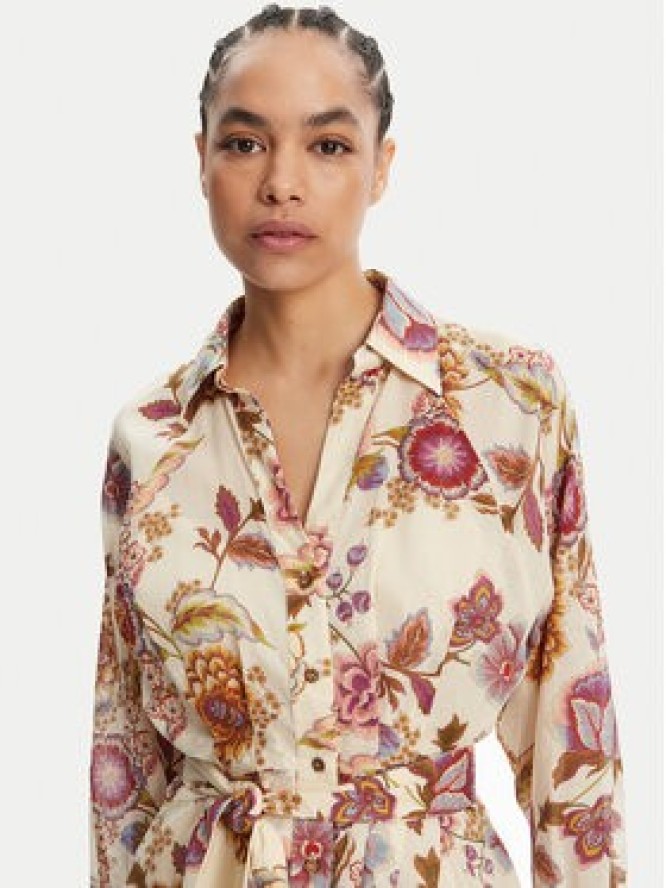 Devotion TWINS Sukienka koszulowa Lemon 025.316G Beżowy Loose Fit