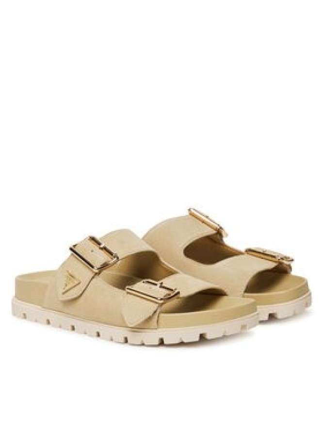 Guess Klapki FLTFST SUE03 Beżowy