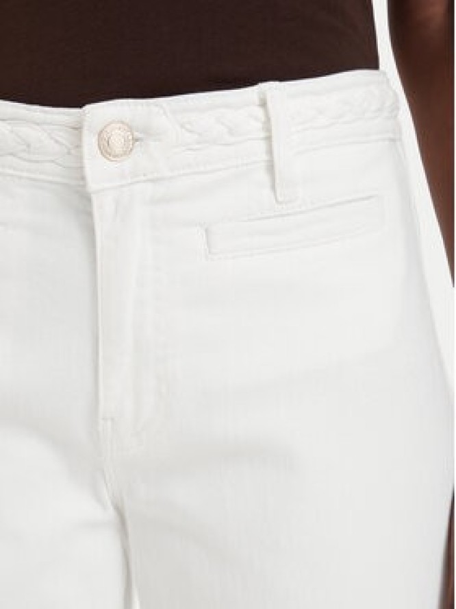 Guess Jeansy W6GB15 W1886 Kremowy Wide Leg