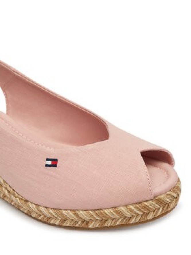 Tommy Hilfiger Espadryle Mid Wedge Espad Slingback Speck FW0FW09472 Różowy