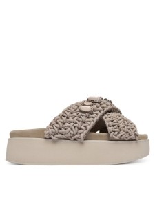 Inuikii Klapki Woven Stones Platform 1004.005.0043 Szary jasny