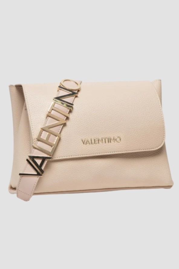 VALENTINO Duża beżowa torebka Alexia SS26