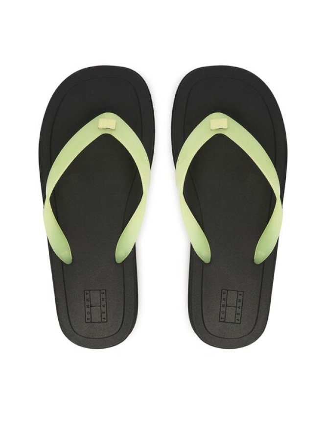 Tommy Jeans Japonki Tjw Cleated Jelly Summer Sandal EN0EN02954 Zielony
