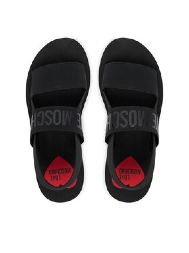 LOVE MOSCHINO Sandały JA16033G0MJN7000 Czarny