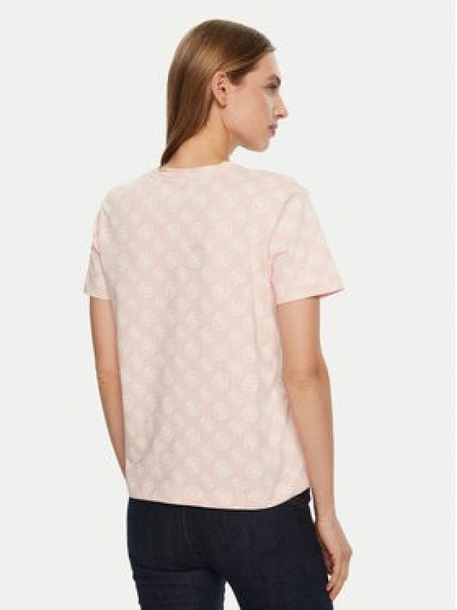 Guess T-Shirt V4YI04 I3Z14 Różowy Regular Fit