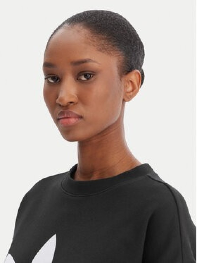 adidas Bluza Trefoil Crew FM3272 Czarny Regular Fit