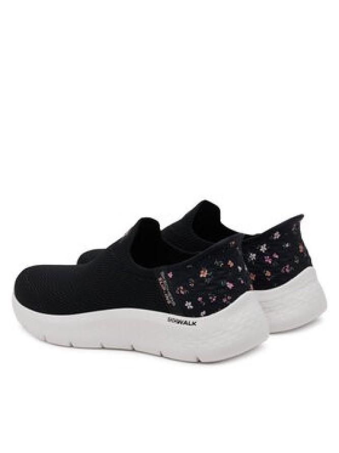 Skechers Sneakersy GOwalk Flex - Sunset Rose 124822/BKPK Czarny