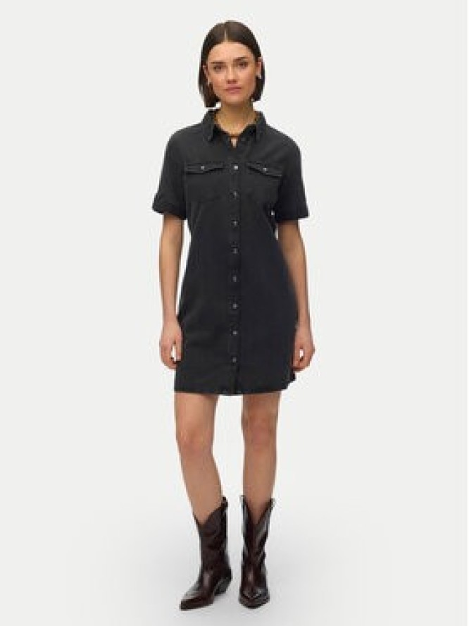 Vero Moda Sukienka jeansowa Jennie 10309665 Czarny Regular Fit
