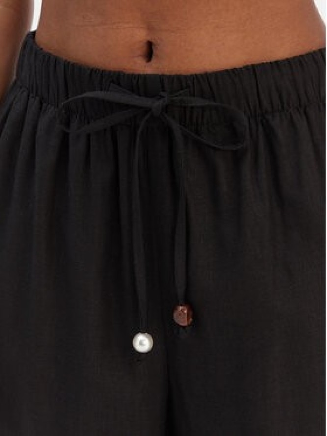 Seafolly Spodnie materiałowe Palermo 55549-PA Czarny Wide Leg