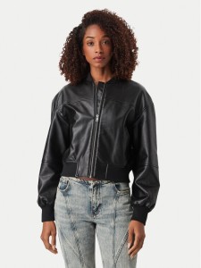 Guess Jeans Kurtka bomber W6YL01 W2525 Czarny Regular Fit