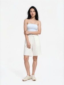 Top bandeau z modalem - jasnoniebieski