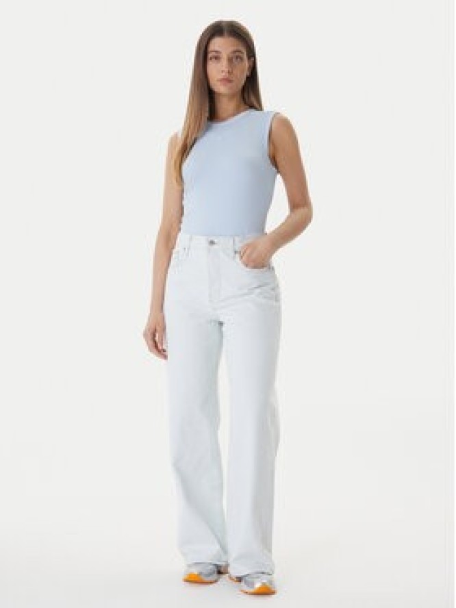 Calvin Klein Jeans Top LV047B265G Niebieski Slim Fit