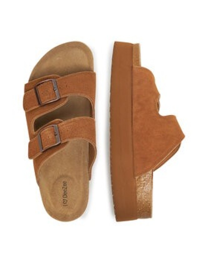 DeeZee Klapki DZ-C1 Brązowy