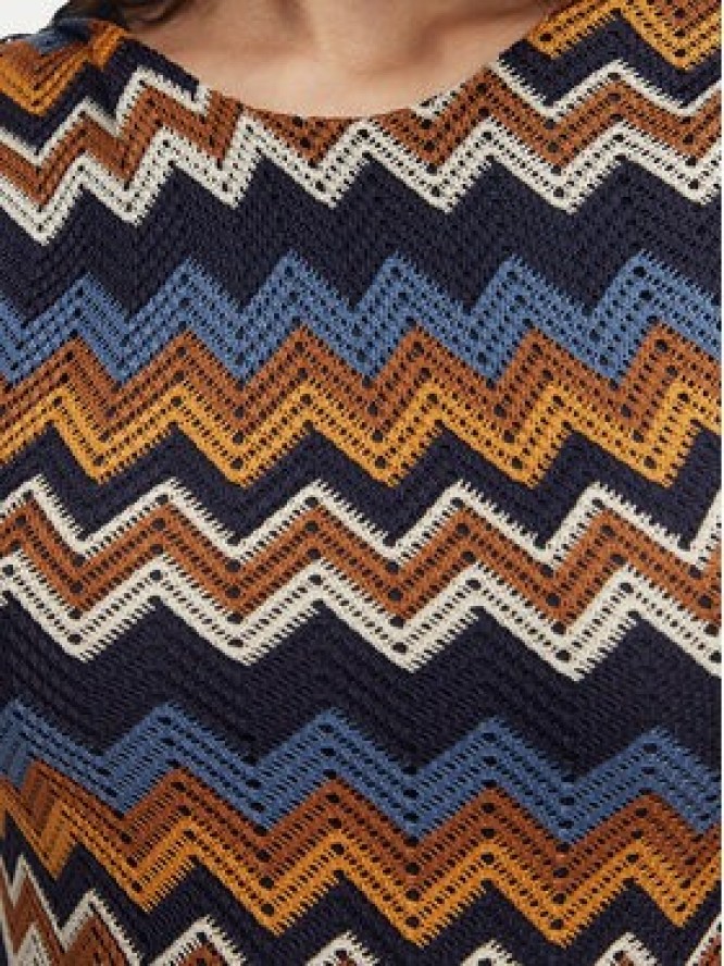 Artigli Sukienka dzianinowa ACAB004520 Niebieski Regular Fit