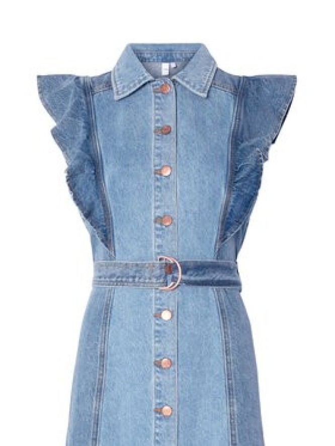 YAS Sukienka jeansowa Cawi 26037659 Niebieski Regular Fit