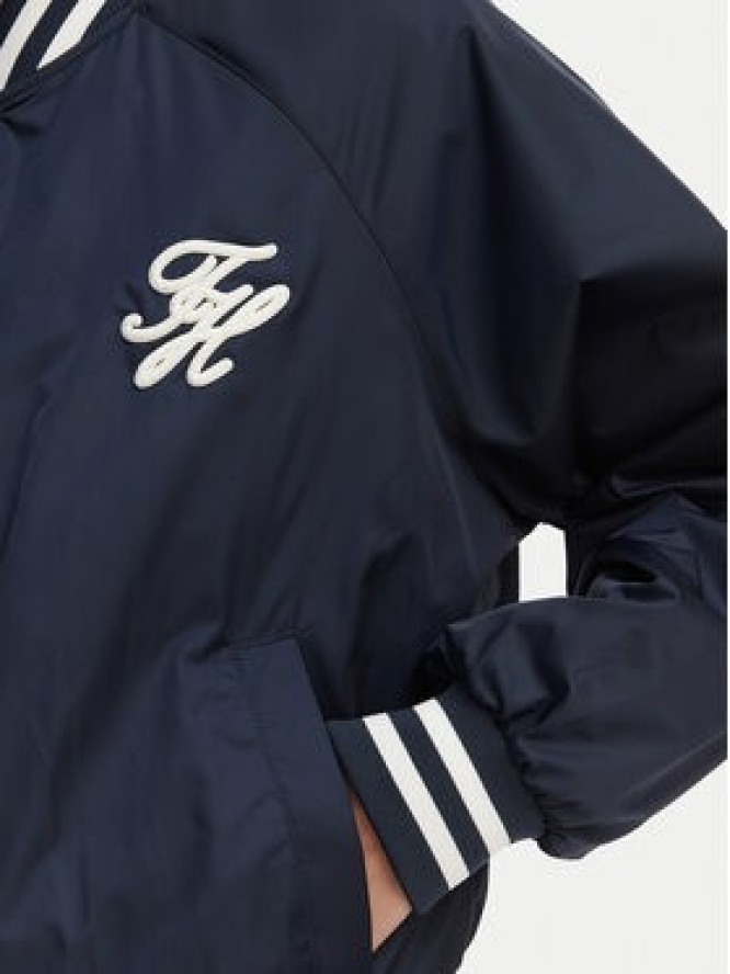 Tommy Hilfiger Kurtka bomber Logo Appliqué WW0WW48618 Granatowy Regular Fit