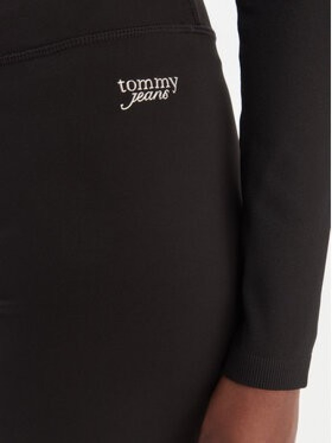 Tommy Jeans Legginsy Kick DW0DW22110 Czarny Flare Fit
