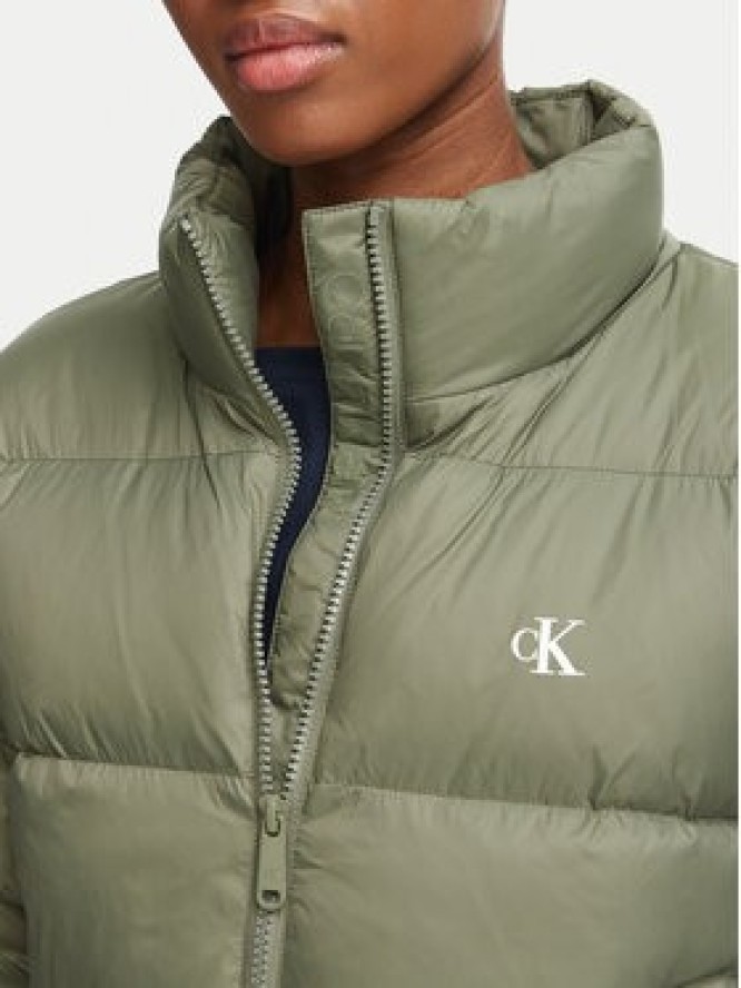 Calvin Klein Jeans Kurtka zimowa Essential LV047H503G Khaki Regular Fit