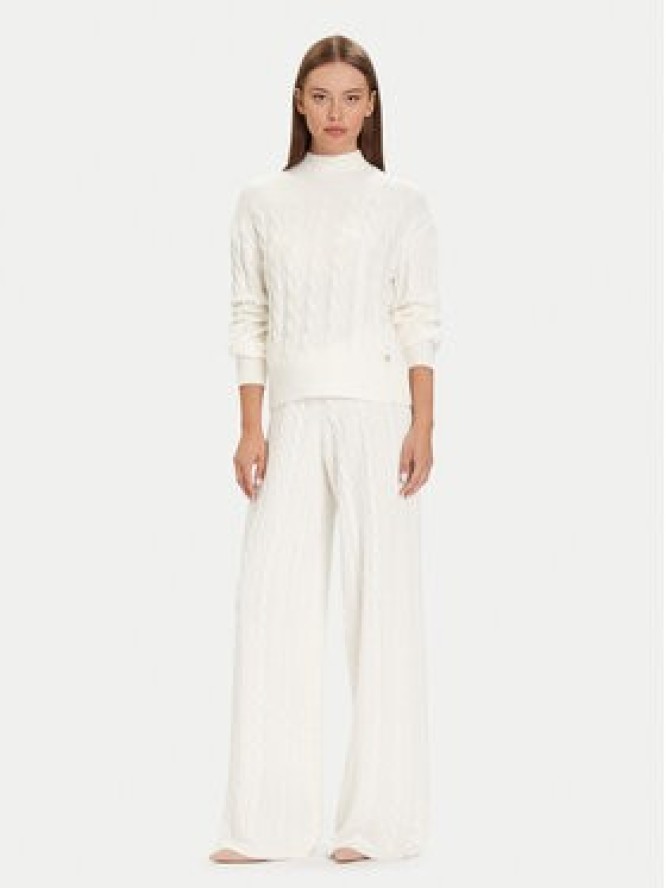 Guess Spodnie dzianinowe W5BB52 Z1192 Écru Regular Fit