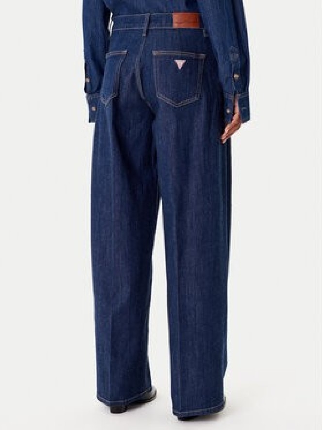 Guess Jeans Jeansy W5BA2U D002A Granatowy Wide Leg