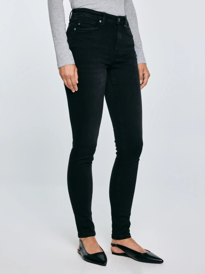 Jeansy damskie skinny ciemnoszare Ariana 896