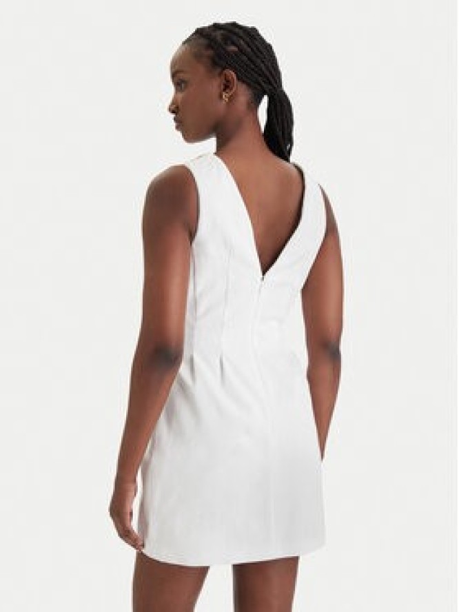 Elisabetta Franchi Sukienka koktajlowa AB-856-61E2-V490 Biały Regular Fit