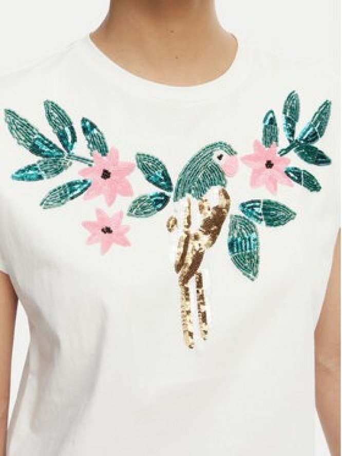 LOLA CASADEMUNT T-Shirt MS2615004 Biały Regular Fit