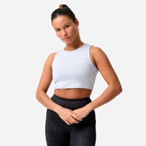 Koszulka fitness damska Domyos bez rękawów crop top