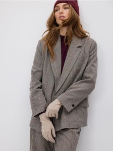 Rękawiczki z wełną - kremowy