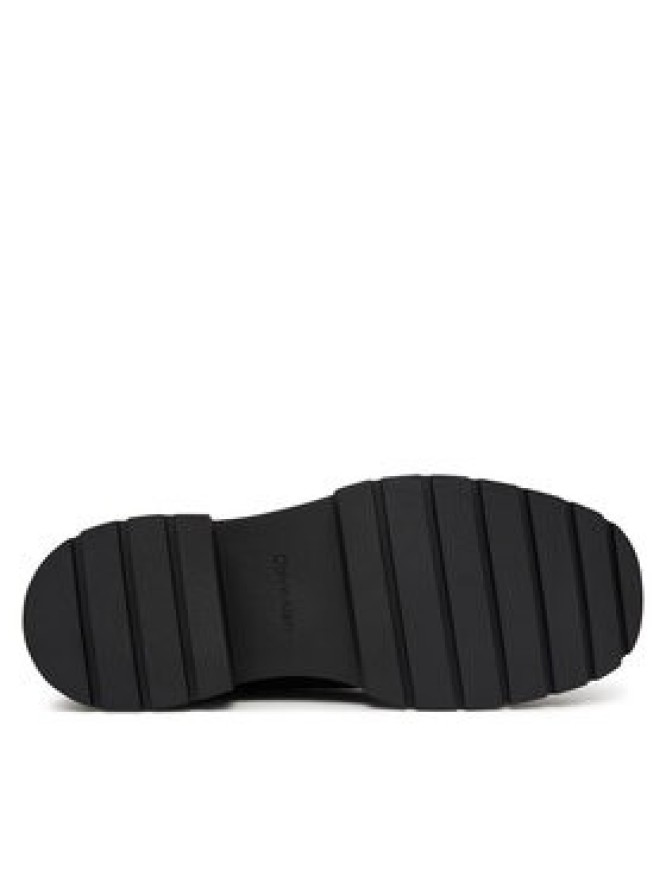 Calvin Klein Botki Chunky Zip Boot Mat Mix Aop Em HW0HW03205 Brązowy ciemny