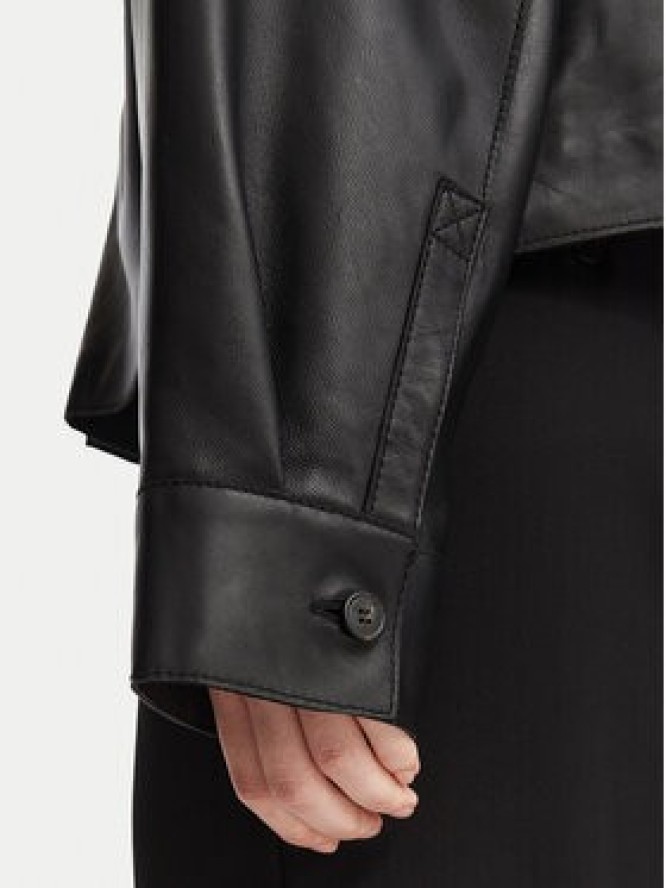 Weekend Max Mara Kurtka skórzana Piovra 2625446021 Czarny Regular Fit