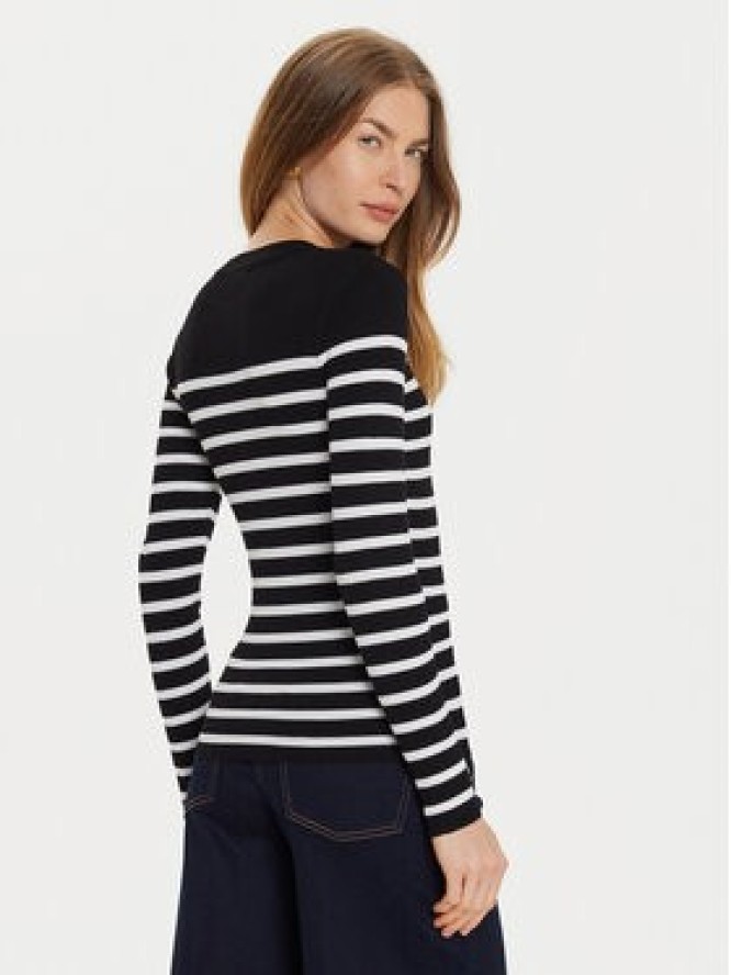 Morgan Sweter 242-MRAY Czarny Slim Fit