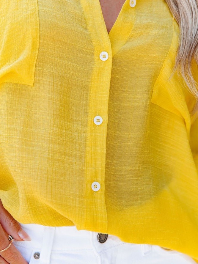 Milan Kiss Bluzka w kolorze żółtym rozmiar: M