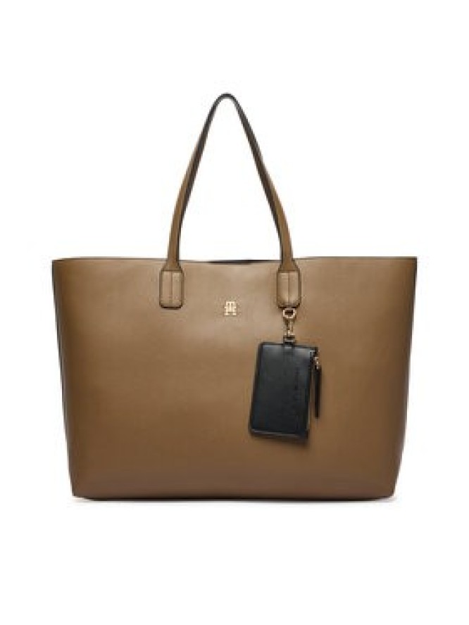 Tommy Hilfiger Torebka Th Icon Tote AW0AW18173 Brązowy