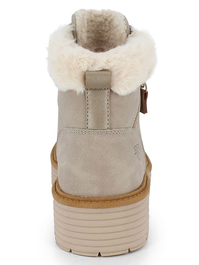 Kimberfeel Botki zimowe "Emma" w kolorze beżowym rozmiar: 37
