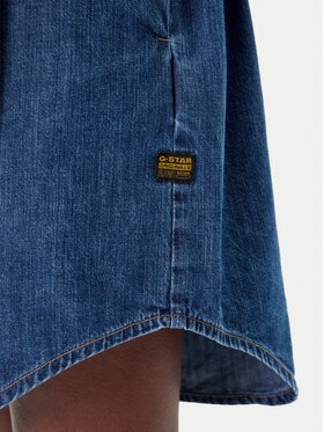 G-Star Raw Sukienka jeansowa D26814-D252 Granatowy Regular Fit