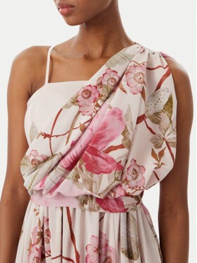 Rinascimento Sukienka wieczorowa CFC0019854002 Beżowy Regular Fit