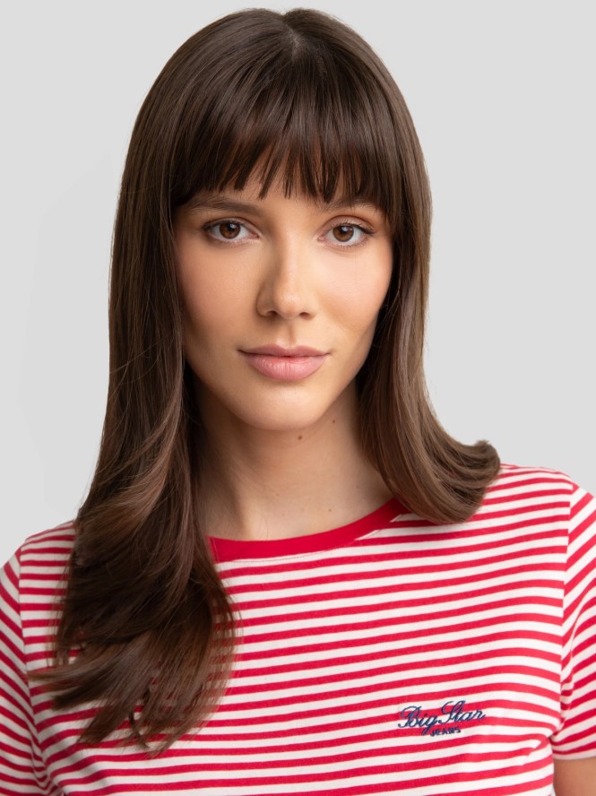 Koszulka damska w paski czerwono-biała Zenaida 603