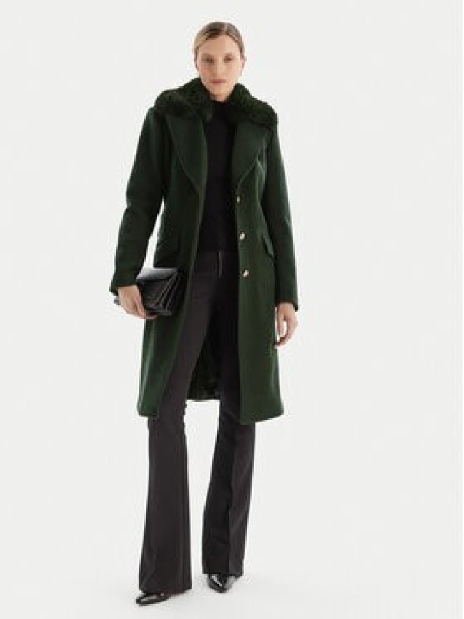 Guess Płaszcz przejściowy W5BL25 W2672 Zielony Regular Fit