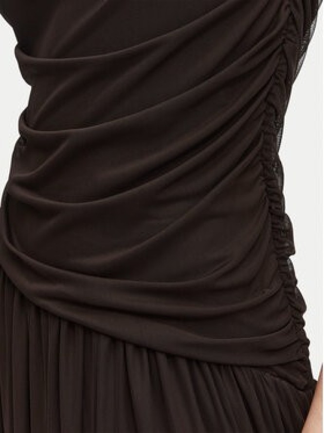 Vero Moda Sukienka wieczorowa Penelope 10351455 Brązowy ciemny Regular Fit