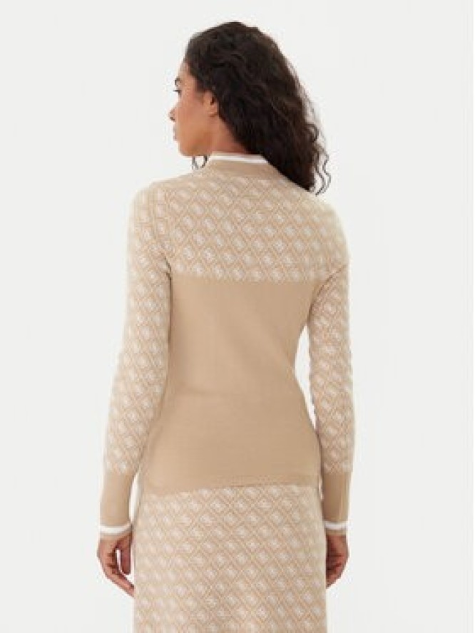 Guess Sweter W5BR24 Z3JD2 Beżowy Slim Fit