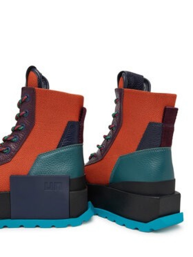 United Nude Trzewiki Roko Combat 11045992165 Pomarańczowy