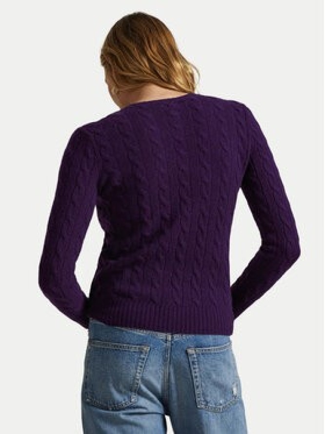 Polo Ralph Lauren Sweter 211971865011 Fioletowy Slim Fit