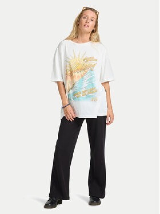 Billabong T-Shirt Where The Sun Collide EBJZT00499 Biały Loose Fit