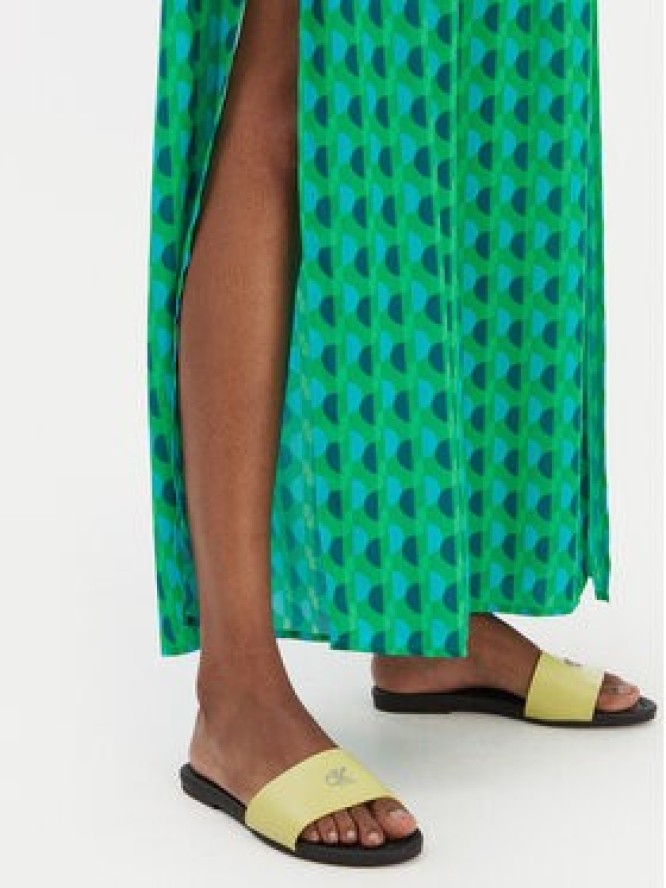 Seafolly Spodnie materiałowe Sorrento 55573-PA Zielony Wide Leg